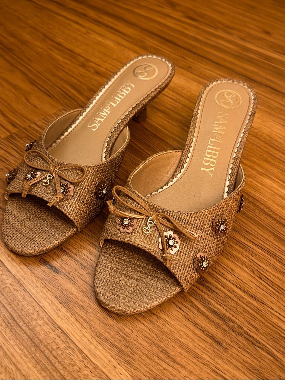 Sam & Libby Ollie Fleur Kitten Heel Sandals